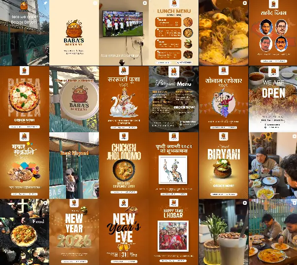 Digital Marketing Baba's Biryani